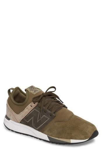 Men's New Balance 247 Luxe Sneaker D - Green