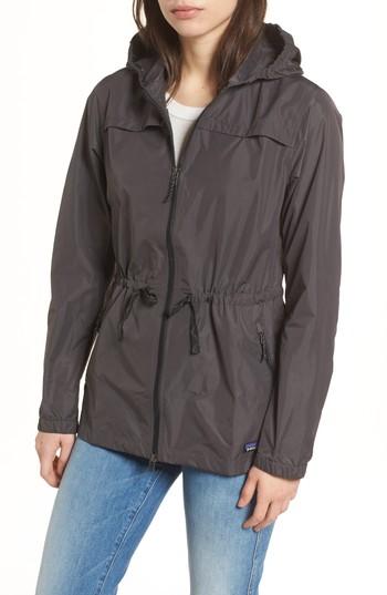 Women's Patagonia Meriweather Water Resistant Anorak - Black