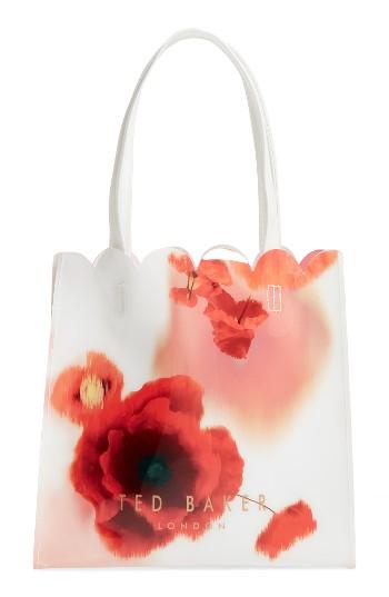 Ted Baker London Playful Poppy Small Icon Tote - Red