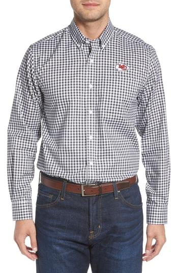 Men's Cutter & Buck League Kansas City Chiefs Fit Shirt, Size Small - Black