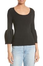 Women's Elizabeth And James Willow Bell Sleeve Top - Black