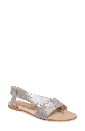 Women's Free People Under Wraps Sandal Us / 37eu - Metallic