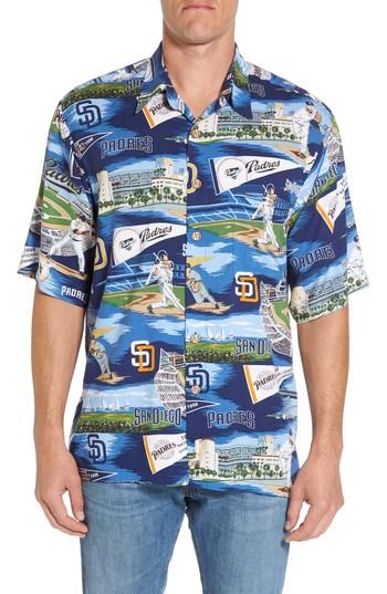 Men's Reyn Spooner San Diego Padres Print Camp Shirt