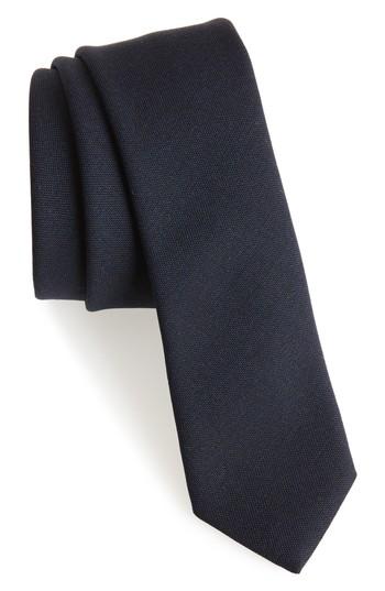Men's Eleventy Jaspe Wool Skinny Tie