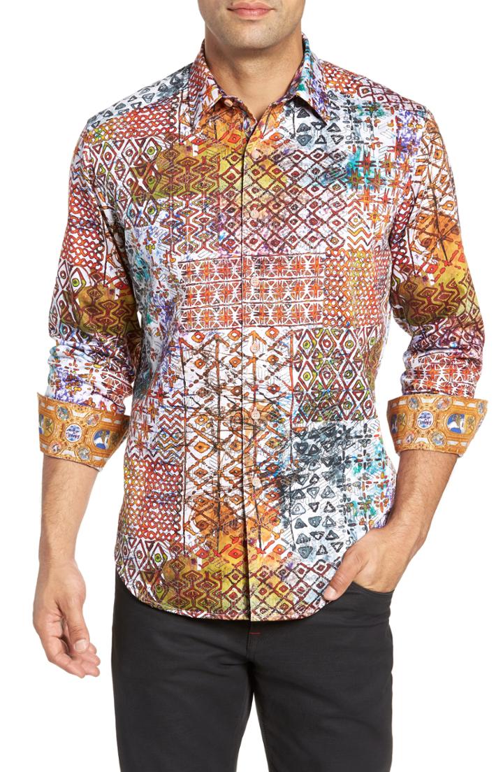 Men's Robert Graham Rhone River Classic Fit Sport Shirt X-large - Red