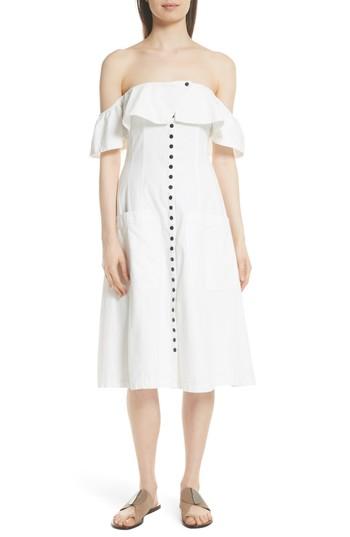 Women's Apiece Apart Aleksander Off The Shoulder Dress - White