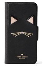 Kate Spade New York Cat Applique Iphone 7/8 & 7/8 Folio Case - Black