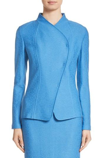 Women's St. John Collection Hannah Knit Stand Collar Jacket