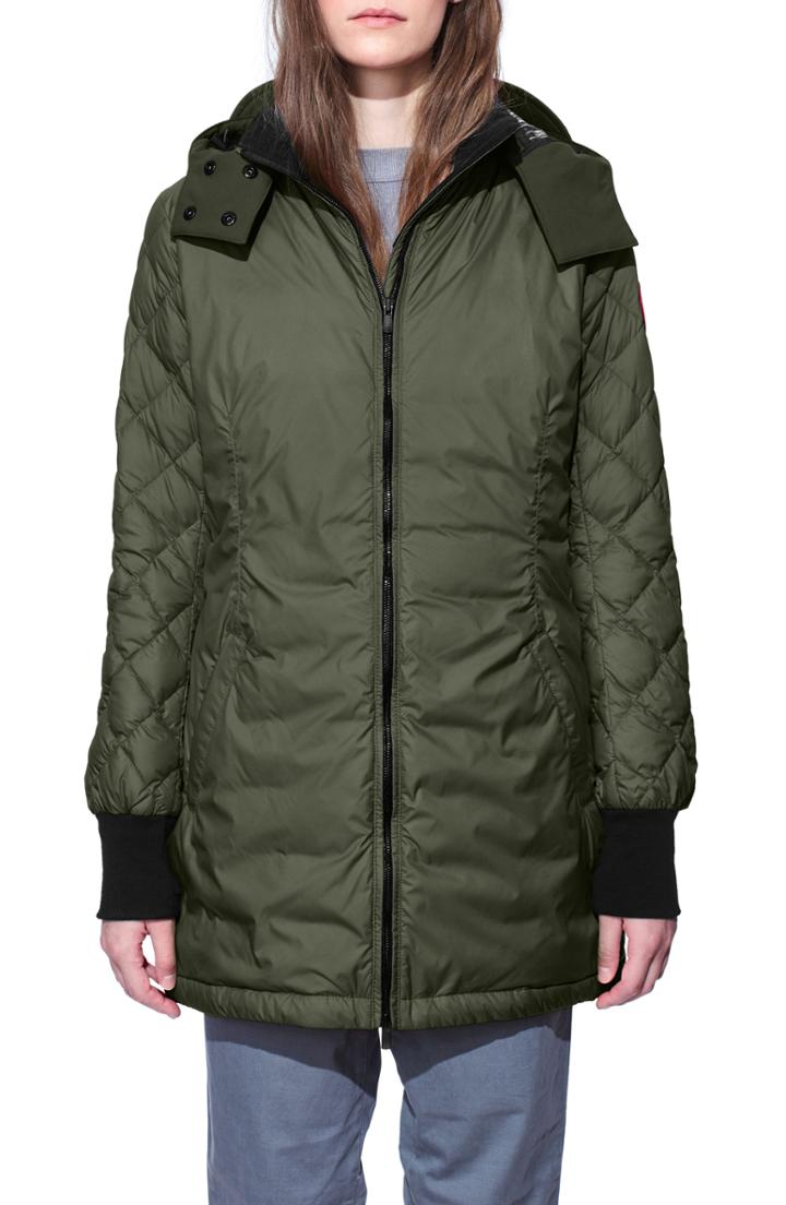 Women's Canada Goose Stellarton Slim Fit Down Coat (6-8) - Green