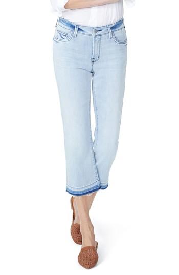 Women's Nydj Bootcut Cropped Jeans With Released Hem - Blue