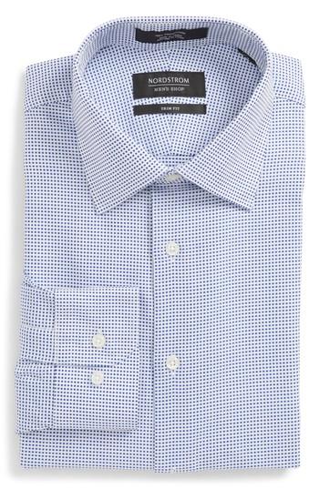 Men's Nordstrom Men's Shop Trim Fit Microcheck Dress Shirt