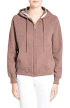 Women's Burberry Neiva Classic Cotton Blend Hoodie - Pink