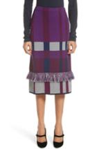 Women's St. John Collection Plaid Jacquard Knit Skirt
