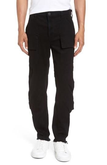 Men's Hudson Jeans Endeavor Relaxed Straight Leg Cargo Pants - Black
