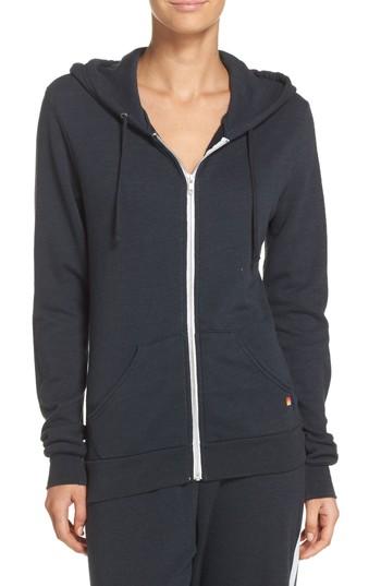 Women's Aviator Nation Bolt Zip Hoodie - Blue