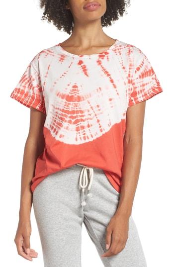 Women's Ragdoll Tie Dye Tee - Red