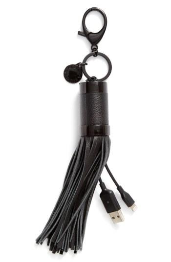 Rebecca Minkoff Power Tassel Bag Charm, Size None - Black
