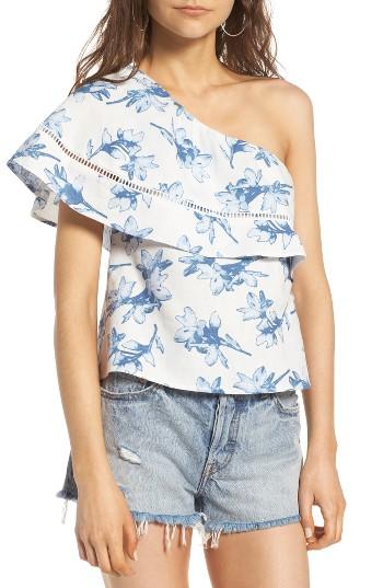 Women's J.o.a. Linen One-shoulder Top