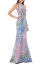 Women's Carmen Marc Valvo Infusion Brocade Gown