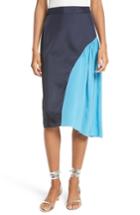 Women's Tibi Colorblock Skirt - Blue