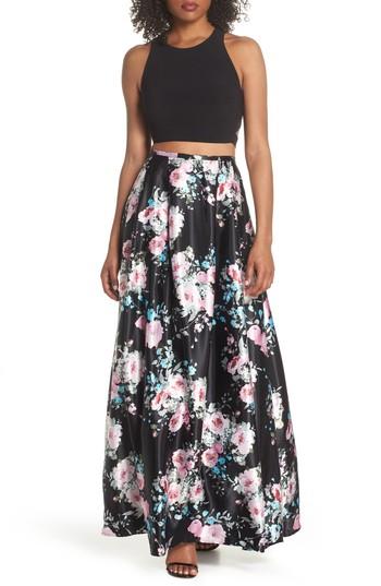 Women's Blondie Nites Two-piece Ballgown - Black