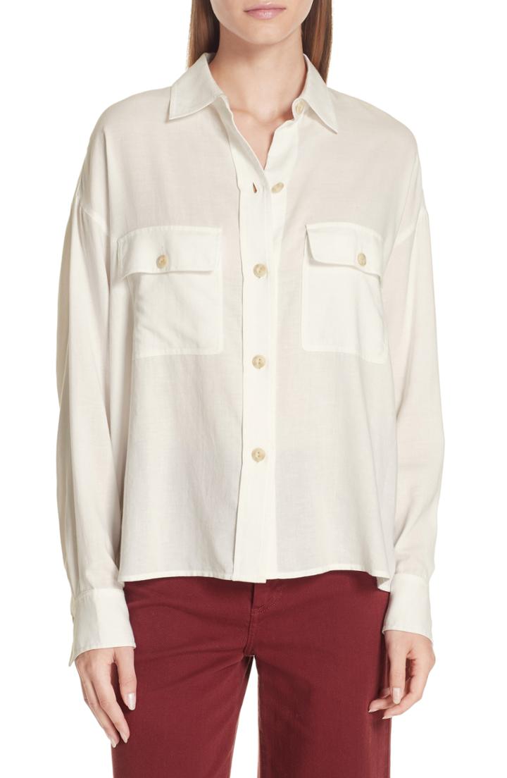 Women's Vince Utility Shirt - Ivory