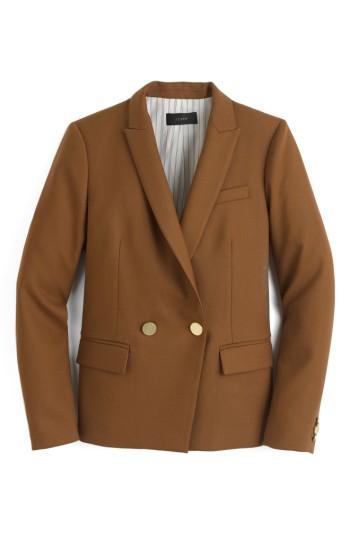 Women's J.crew Dover Italian Wool Blazer - Brown