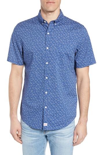 Men's Vineyard Vines Mini Seagulls Murray Slim Fit Sport Shirt - Blue