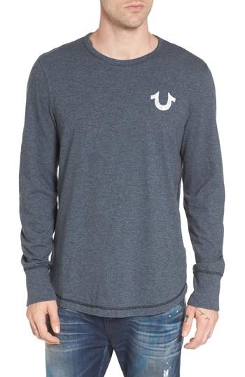 Men's True Religion Brand Jeans Logo Graphic T-shirt - Blue