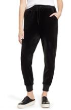 Women's Caslon Off Duty Velour Jogger Pants - Black