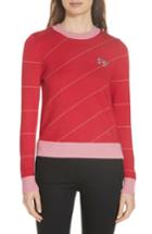 Women's Ted Baker London Color By Numbers Xavier Stripe Sweater - Red