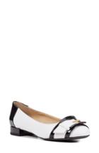 Women's Geox Wistrey 11 Buckle Strap Flat Us / 35eu - White