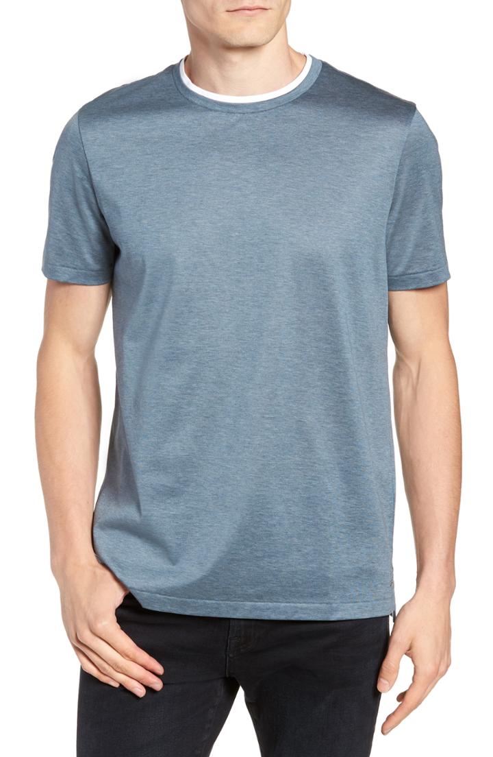 Men's Boss Taber Fit T-shirt, Size Large - Blue