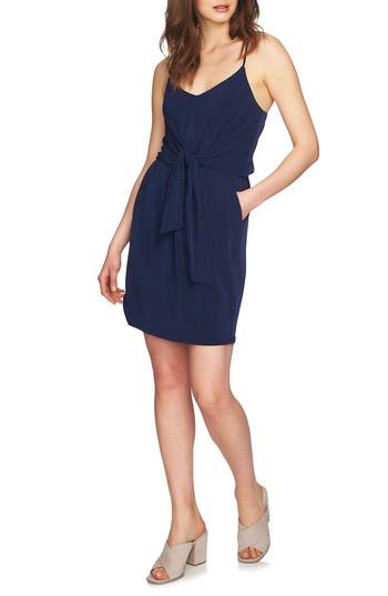 Women's 1.state Tie Front Racerback Dress, Size - Blue