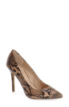 Women's Topshop 'gemini 2' Snake Print Pointy Toe Pump,