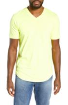 Men's Goodlife Scallop Slub V-neck T-shirt - Yellow