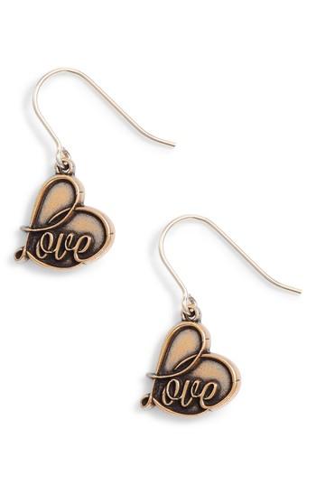Women's Alex And Ani Love Drop Earrings
