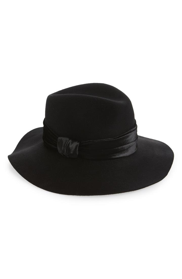 Women's Eugenia Kim Georgina Wool Fedora - Black