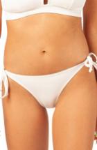 Women's Lively The String Bikini Swim Bottoms - White