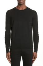 Men's Burberry Carter Merino Wool Crewneck Sweater - Black