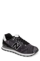 Men's New Balance 574 Beaded Sneaker D - Black