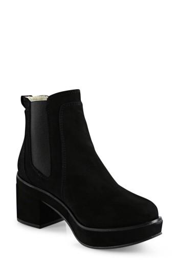 Women's Klik Darli Platform Chelsea Boot .5 M - Black