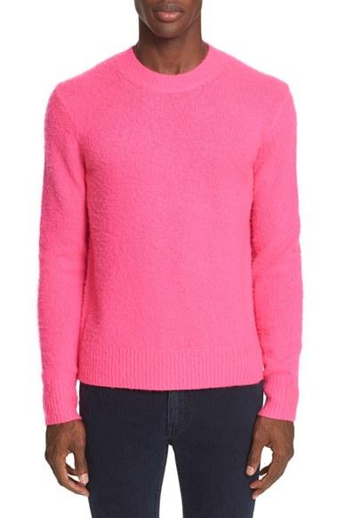 Men's Acne Studios 'peele' Wool Cashmere Sweater - Pink