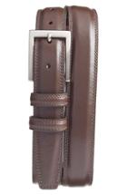 Men's Torino Belts Aniline Leather Belt - Brown