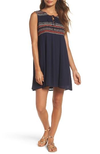 Women's Thml Stripe Tunic Dress - Blue