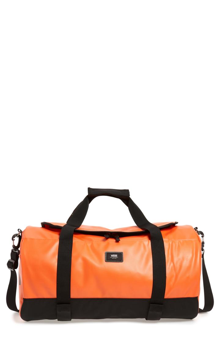 Men's Vans Grind Skate Water Resistant Duffel Bag - Orange