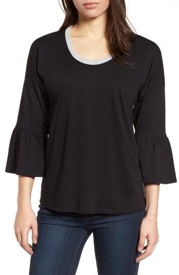 Women's Michael Michael Kors Ruffle Top - Black