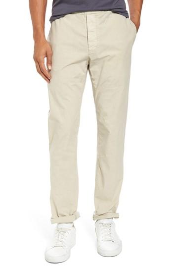 Men's James Perse Slim Stretch Poplin Drawcord Pants (xs) - Beige