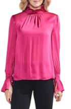 Women's Vince Camuto Tie Flare Cuff Blouse, Size - Pink