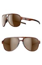 Women's Adidas Pacyr 58mm Navigator Sport Sunglasses - Brown Havana/ Brown